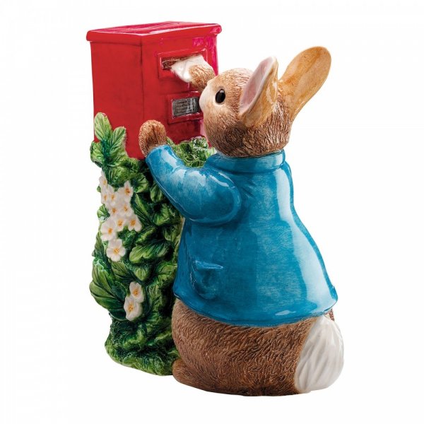 Beatrix Potter Ceramic Piggy Banks, Dual Purpose Money Bank and Home Decor, Pound and Note Kids Savings, Gift, Box, 1 Count, Rubber Stopper Lock Money Saving Pot