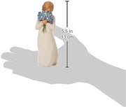 Willow Tree Forget Me Not, Remembrance and Surrounded by Love Figurine, Memorial Gift, Flower, Funeral Favour, Remembrance, Bereavement, Resin, Sculpture, Brooch