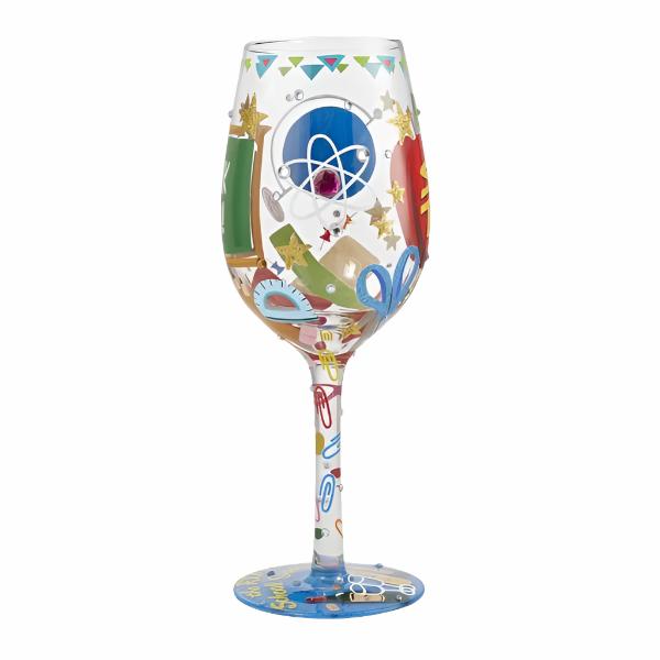 Lolita Super Teacher Hand-Painted Wine Glass - DMTIFY Store