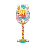 Lolita Milestone Gem-Spangled Birthday Celebration Wine Glass 18th 21st 40th 50th Special Birthday