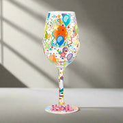 Lolita Milestone Gem-Spangled Birthday Celebration Wine Glass 18th 21st 40th 50th Special Birthday