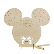 Mickey and Minnie Romantic Guest Book Plaque Set - DMTIFY Store