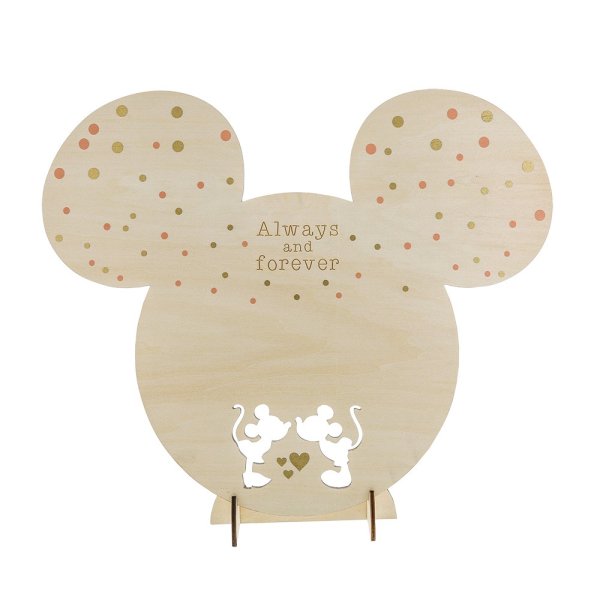 Mickey and Minnie Romantic Guest Book Plaque Set - DMTIFY Store