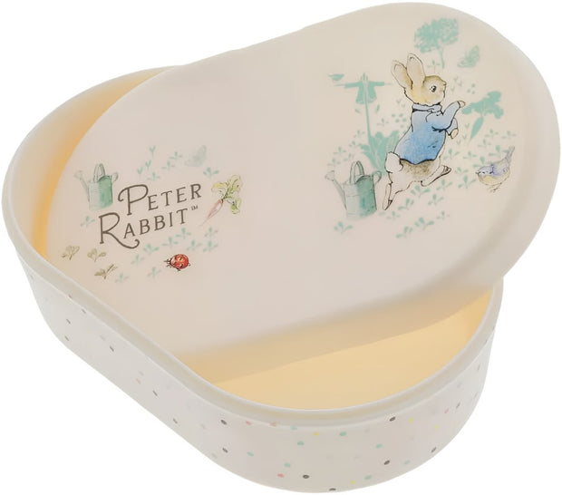 Beatrix Potter Flopsy and Peter Rabbit Lunch Box and Cutlery Set Multicolour, Multi grid, Lunch Containers for Kids & Baby, Back to School Supplies, Food Prep Lunch Container, Kitchen Gadgets