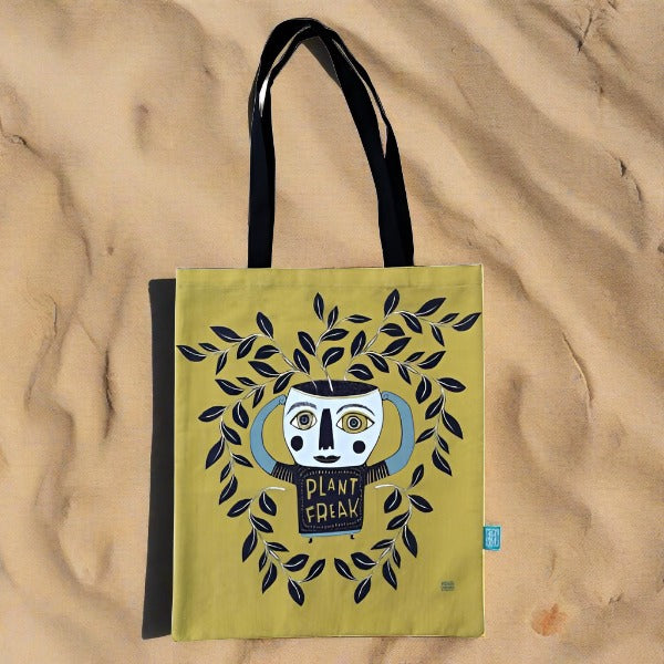 Plant Freak Tote Bag - Carry All Essentials Plant Enthusiasts Easy Simple Unique - DMTIFY Store