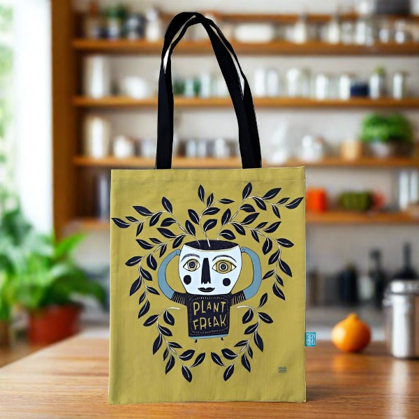 Plant Freak Tote Bag - Carry All Essentials Plant Enthusiasts Easy Simple Unique - DMTIFY Store