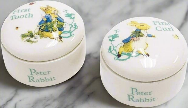 Beatrix Potter Peter Rabbit Tooth & Curl Keepsake Box Set ‎5 x 5 x 3.2 cm 117 g