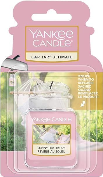 Yankee Candle Car Jar Ultimate Air Freshener, 1 Count. Up to 4 Weeks. - DMTIFY Store