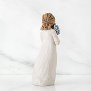 Willow Tree Forget Me Not Figurine, Memorial Gift, Flower, Funeral Favour, Remembrance, Bereavement, Resin, Sculpture, Brooch