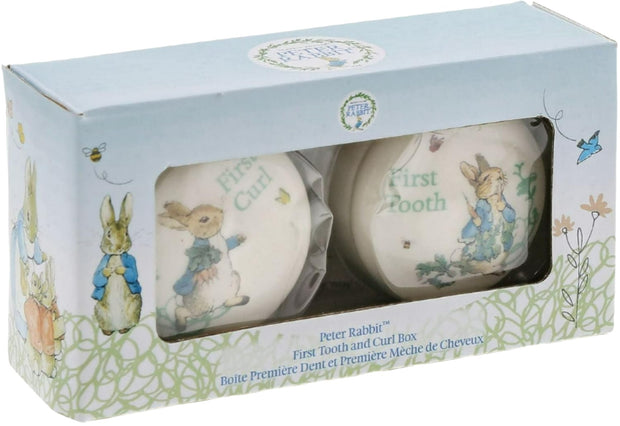 Beatrix Potter Peter Rabbit Tooth & Curl Keepsake Box Set ‎5 x 5 x 3.2 cm 117 g