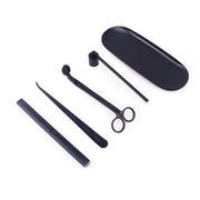 Candle Accessories Gift Set includes Candle Trimmer, Snuffer, Dipper and Tray  in a gift box. Pair with Matching Colour Candle Starters.
