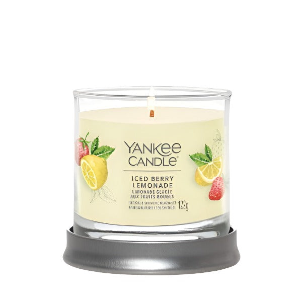 Yankee Candle Signature Small Tumbler 8 x 8 x 7 cm 122g Clean Cotton, Black Cherry, Midsummer Night, Lemon Lavender, Ocean Air, Bayside Cedar, Ice Berry Lemonade, Pink Sands, Amber and Sandalwood, Wild Orchid, Midnight Jasmine.