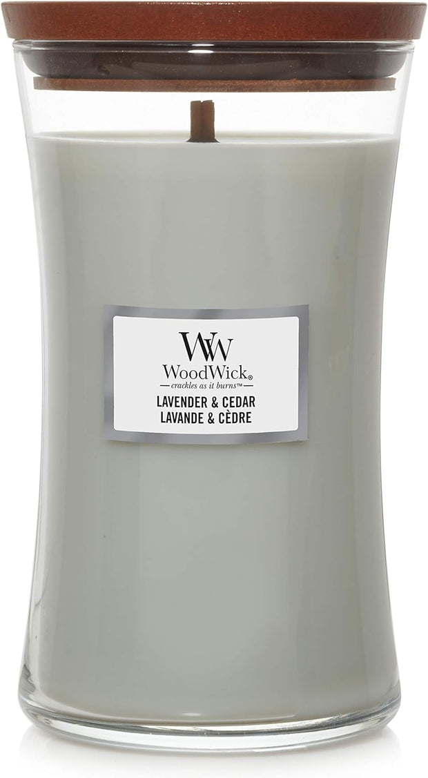 WoodWick Large Hourglass Scented Candle with Crackling Wick | Burn Time: Up to 130 Hours - DMTIFY Store