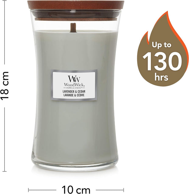 WoodWick Large Hourglass Scented Candle with Crackling Wick | Burn Time: Up to 130 Hours - DMTIFY Store