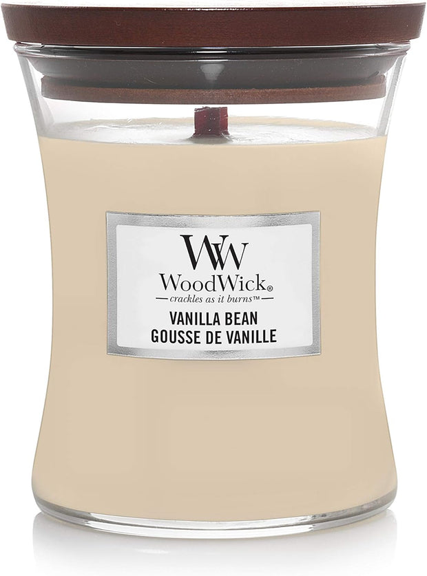 WoodWick Scented Candle, Vanilla Bean Lavender and Cedar, Mini Hourglass Candle