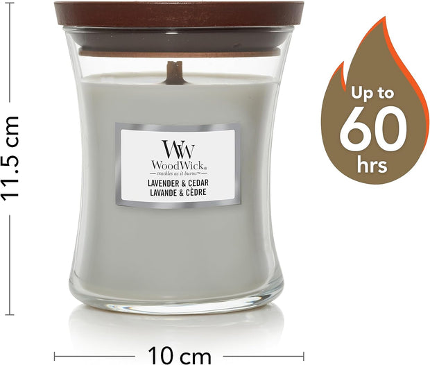 WoodWick Medium Hourglass Scented Candle with Crackling Wick, Up to 60 Hours Burn Time. - DMTIFY Store