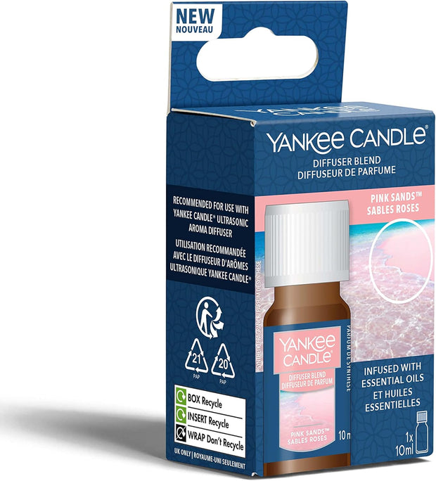 Yankee Candle Ultrasonic Aroma Diffuser Oil | Pink Sands Diffuser Refill | 10ml 8.3 x 5.2 x 3.2 cm 50 g