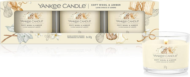 Yankee Candle Filled Votive Candle(3 in 1)  Gift Set. Up to 12 Hrs - DMTIFY Store