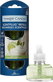 Yankee Candle Scented Plug -In Diffuser Refills Fragrance Decorative  - Twin Packs Clean Cotton Black Cherry Vanilla Lime  Air Freshener Oil | Up to 60 Days of Fragrance - DMTIFY Store