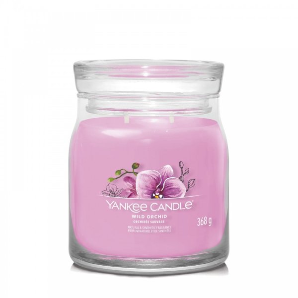 Yankee Candle Signature Scented Candle Iced Berry Lemonade, Holiday Cheer, Christmas Eve, Red Raspberry, Wild Orchid, Tropical Breeze, Mango Ice Cream and Ocean Air Medium Jar Candle 368g with Double Wicks, Soy Wax Blend Long Burning Candle, Perfect Gifts