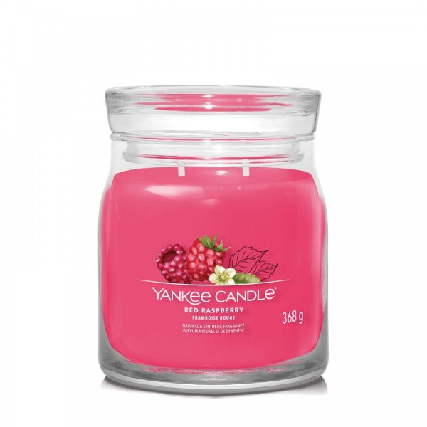 Yankee Candle Signature Scented Candle Iced Berry Lemonade, Holiday Cheer, Christmas Eve, Red Raspberry, Wild Orchid, Tropical Breeze, Mango Ice Cream and Ocean Air Medium Jar Candle 368g with Double Wicks, Soy Wax Blend Long Burning Candle, Perfect Gifts