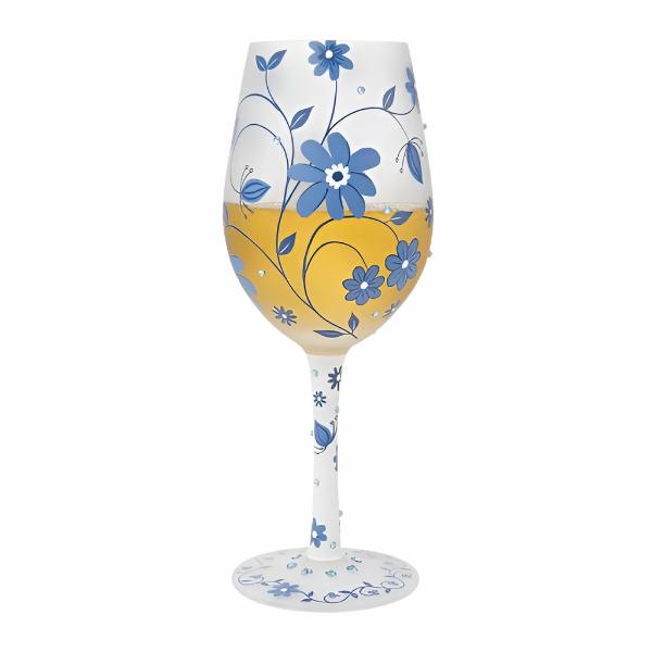 Lolita Hand-Painted Wine Glass - Best Friends Always and Chinoiserie Wine Glass  Collection