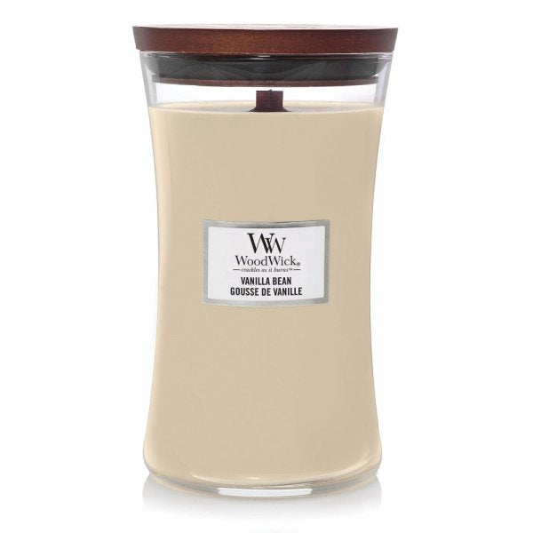 Wood Wick Large Hourglass Scented Candle 610g with Crackling Wick | Burn Time: Up to 130 Hours