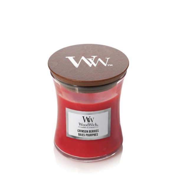 WoodWick Scented Candle, Vanilla Bean Medium Hourglass with Crackling Wick, Burn Time Up to 60 Hours 9.9 x 9.9 x 11.4 cm