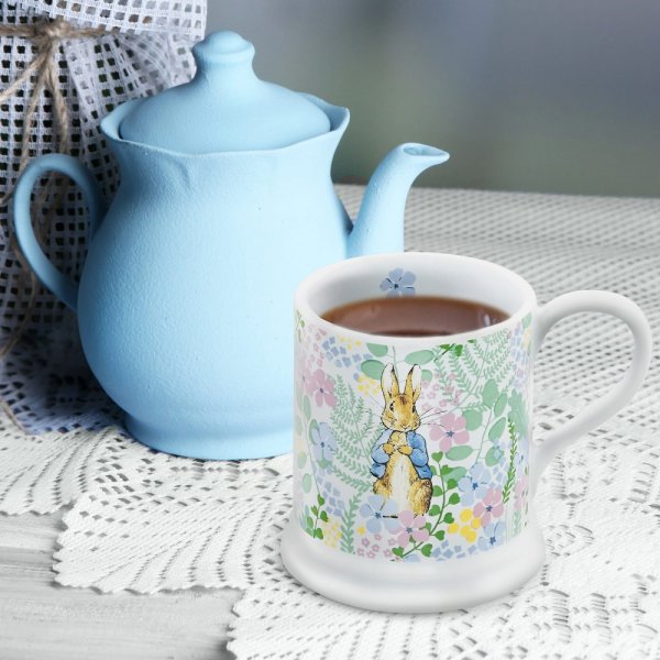 English Ceramic Garden Mug collection Flopsy Peter Rabbit Jemima Puddle-Duck Benjamin Bunny