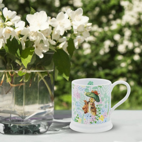 English Ceramic Garden Mug collection Flopsy Peter Rabbit Jemima Puddle-Duck Benjamin Bunny