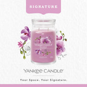 Yankee Candle Signature Scented Candle | Wild Orchid, Ocean Air Large Jar Large Jar Candle with Double Wicks | Soy Wax Blend Long Burning Candle | Perfect Gifts for Women, Long Lasting, Soy Wax Candle