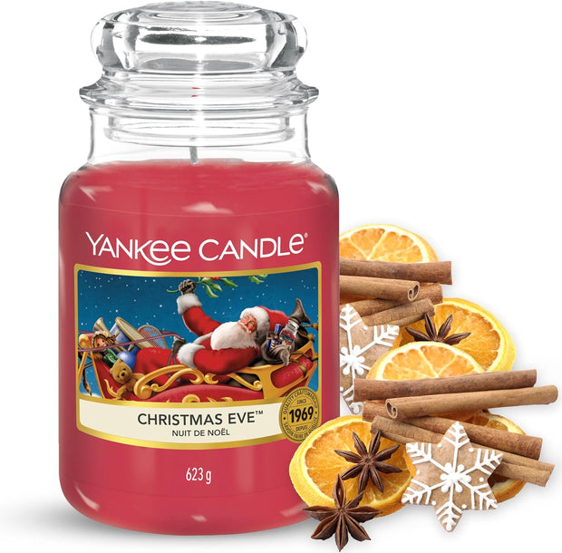 Yankee Candle Original Christmas Eve Large 623g Jar Up to 150 Hours - DMTIFY Store