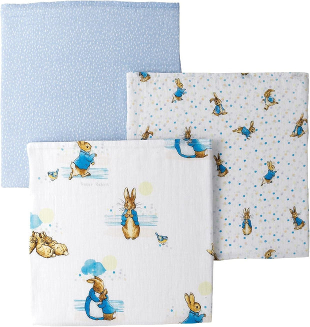 Beatrix Potter Peter Muslin Squares Set of 3