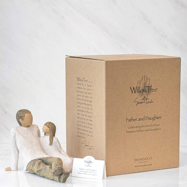 Willow Tree Sculpture, Father and Daughter Figurine, New Life, New Mum, New Dad, Gift Set, Box, Present