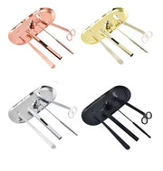Candle Accessories Gift Set includes Candle Trimmer, Snuffer, Dipper and Tray  in a gift box. Pair with Matching Colour Candle Starters.