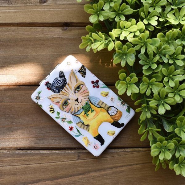 Country Cat Compact Mirror Dmtify 