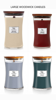 WoodWick Large Hourglass Scented Candle 610g with Crackling Wick | Burn Time: Up to 130 Hours