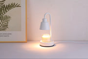 Electric Candle Warmer Lamp with Timer & Dimmer in Metal Base Aroma Lamp (UK Plug, 2 Bulbs Included)