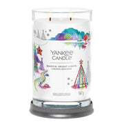 Yankee Candle Signature Large Scented Tumbler Collection: White Spruce & Grapefruit, Sparkling Cinnamon, Letters to Santa, Sparkling Winterberry – 4 Holiday-Inspired Fragrances