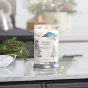 Yankee Candle Signature Large Scented Tumbler Collection: White Spruce & Grapefruit, Sparkling Cinnamon, Letters to Santa, Sparkling Winterberry – 4 Holiday-Inspired Fragrances