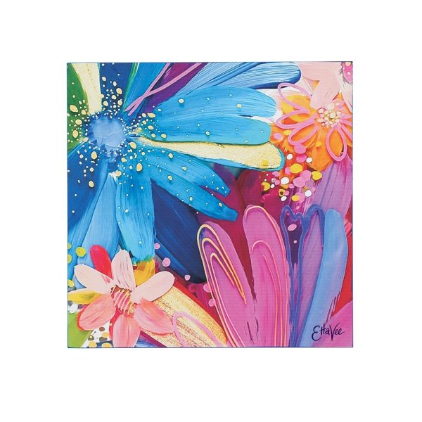 Medium Wall Art – Bold & Colourful Decorative Artwork, Art Mural for Walls, Desks, or Shelves 8"x8" (20.3cmx20.3cm)