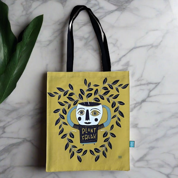 Plant Freak Tote Bag - Carry All Essentials Plant Enthusiasts Easy Simple Unique - DMTIFY Store