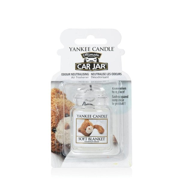 Yankee Candle Car Air Freshener, Car Jar Ultimate, Neutralises Odours, 1 Count. Up to 4 Weeks. Car Diffusers, Car Interior Accessories, Compactible with All Cars. True To Life Fragrances Pink Sands, Clean Cotton, Red Raspberry, Vanilla Cupcake