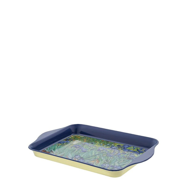 Elegant Floral Metal Mini Tray – Artistic Design for Tea, Snacks & Décor