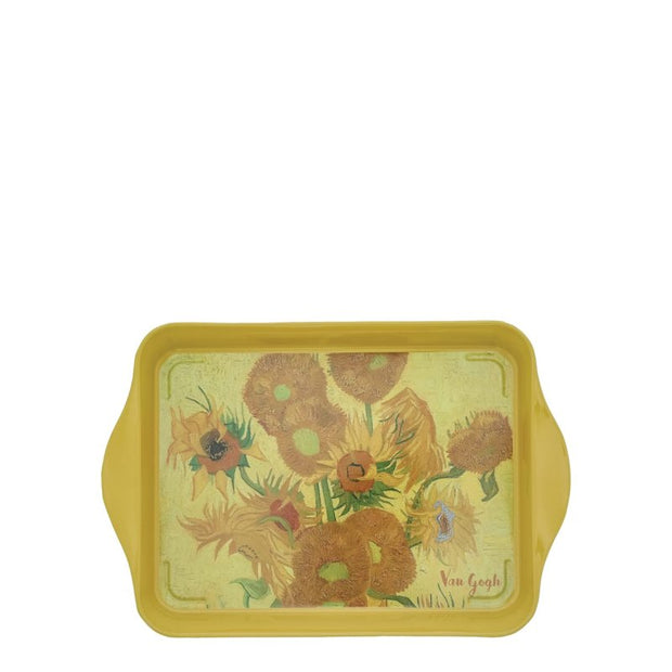 Elegant Floral Metal Mini Tray – Artistic Design for Tea, Snacks & Décor