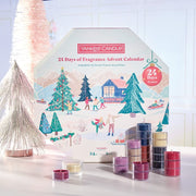 Yankee Candle 24 Days of Fragrance Advent Calendar with candles on a white background