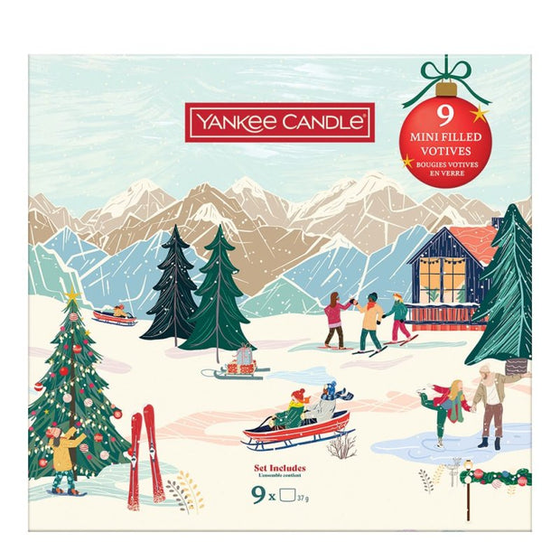 Yankee Candle Christmas gift set of 3, 6 and 9 Classic Mini Filled Votive Candle Set, Perfect Holiday Gift - DMTIFY