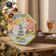 Yankee Candle - Advent Calendar Advent Wreath 2024 Christmas | 24 Tea Lights | 1 Tea Light Holder | Passport to the Holidays - DMTIFY