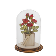 Vintage Style Kloche Glass Dome Decorations - Love and Romance Collection - DMTIFY Store