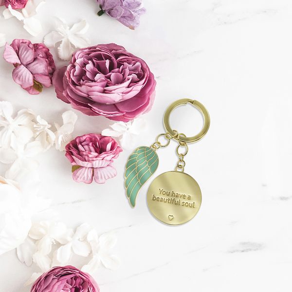 Friendship & Love Key Chain Collection – Elegant Metal Gifts in Gold Embossed Boxes